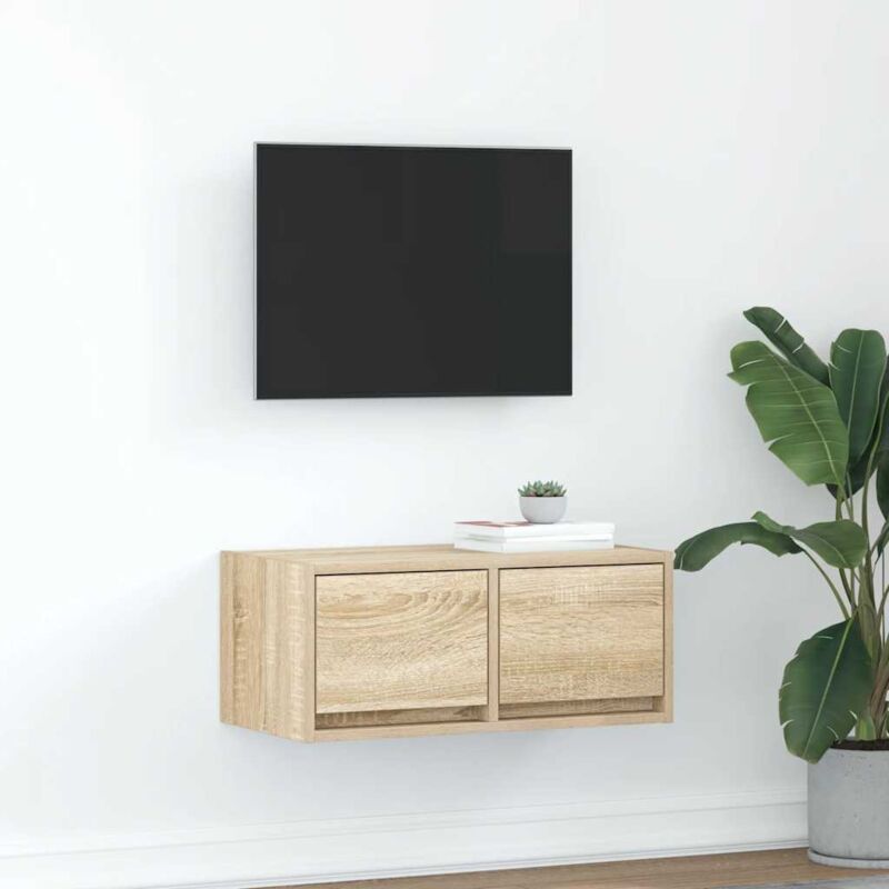 Vidaxl Tv-schrank Sonoma-eiche 60x31x25, 5 Cm Holzwerkstoff