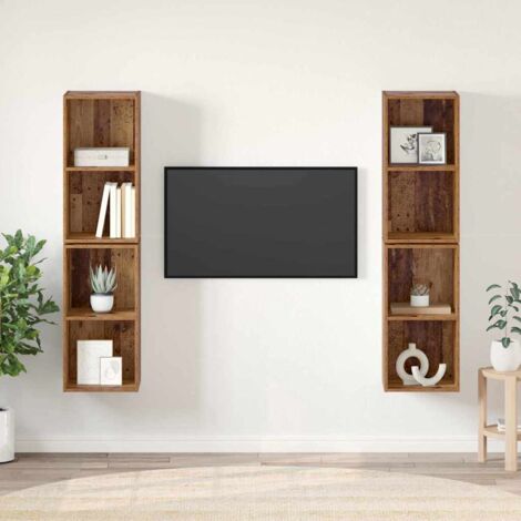 TV-Schrankset 4 pcs Altholz 37 x 37 x 72 cm Holzwerkstoff vidaXL