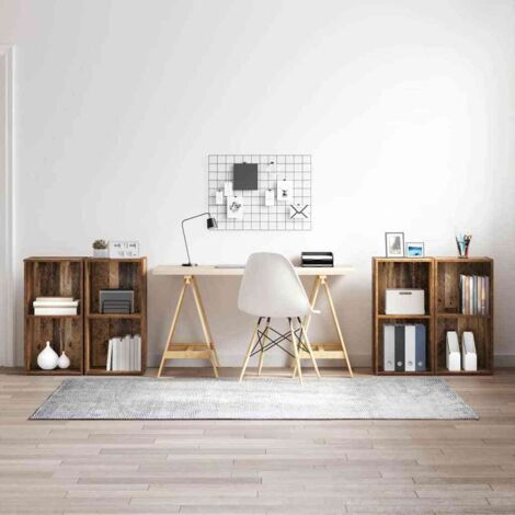 TV-Schrankset 4 pcs Altholz 37 x 37 x 72 cm Holzwerkstoff vidaXL