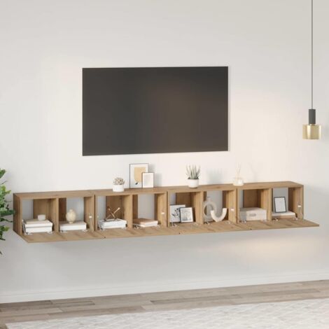 TV-Schrankset 4 pcs Artisan-Eiche 60 x 30 x 30 cm Holzwerkstoff vidaXL