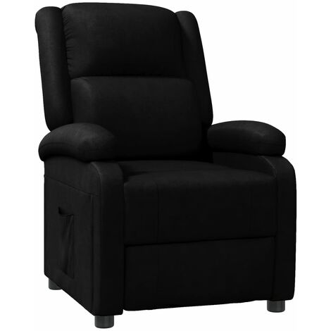 TV-Sessel Schwarz Kunstleder