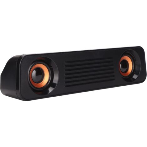 TV-Soundbar, tragbarer kabelgebundener Stereolautsprecher, Subwoofer, USB-betriebener Desktop-Lautsprecher mit 3,5-mm-Klinkenstecker