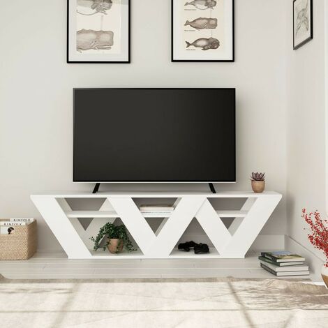TV-Ständer Ralla Weiß 158x30x40h
