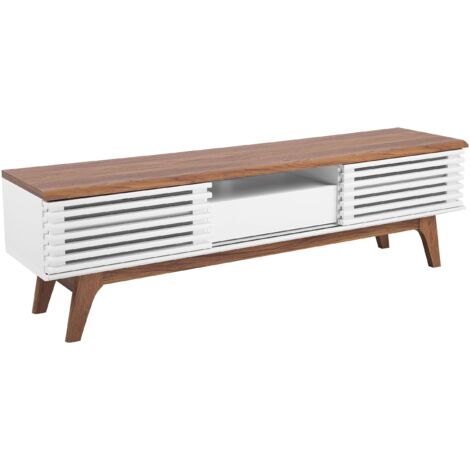 TV Stand DETROIT Brown/ White