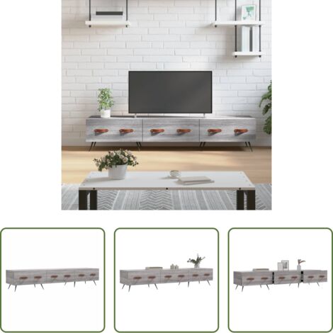 TV Stand -  Mobile Porta TV Grigio Sonoma 150x36x30 cm in Legno Multistrato