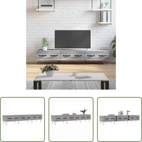 TV Stand -  Mobile Porta TV Grigio Sonoma 150x36x30 cm in Legno Multistrato