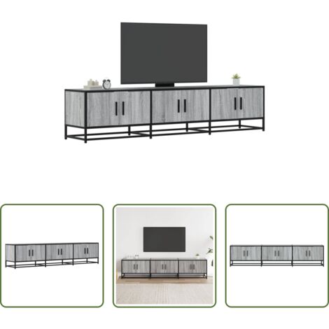 TV Stand -  Mobile Porta TV Grigio Sonoma 180x35x41 cm in Truciolato