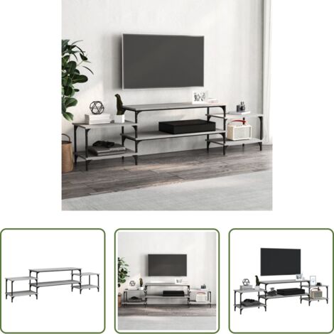 TV Stand -  Mobile Porta TV Grigio Sonoma 197x35x52 cm in Legno Multistrato
