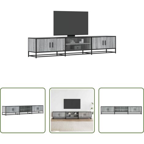 TV Stand -  Mobile Porta TV Grigio Sonoma 210x35x41 cm in Truciolato