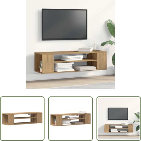 TV stand -  Mobile TV artisian oak 100 x 30 x 26,5 cm Legno multistrato