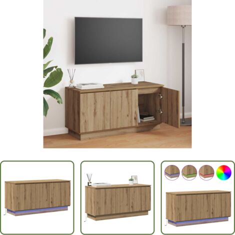 TV stand -  Mobile TV Rovere artigianale 100 x 38 x 49 cm Legno multistrato