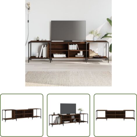 TV Stand -  Mobile TV Rovere Marrone 203x37x50 cm in Legno Multistrato