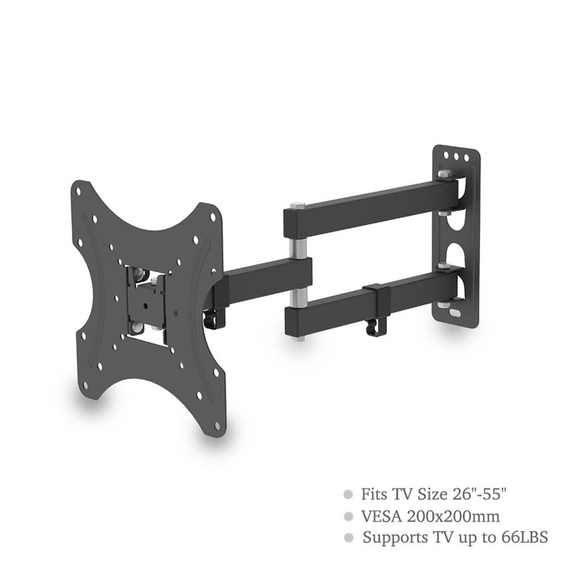 QHJ - tv Wall Mount Bracket Swivel Rotatable for 26-55 inch tv with Spirit Level