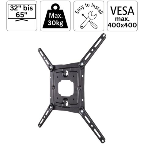 TV Wandhalterung FIX Super Slim Schwarz 32" bis 65"