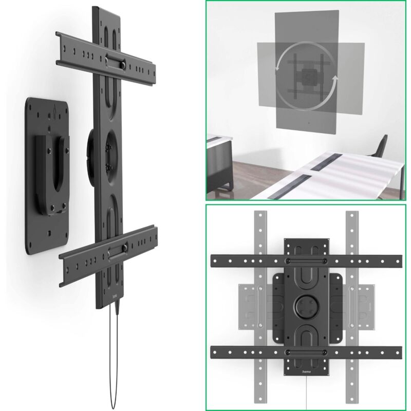 TV Wandhalterung für Hoch- und Querformat bis 80