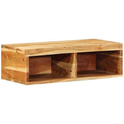 TV-Wandschrank 60x30x19 cm Massivholz Akazie vidaXL