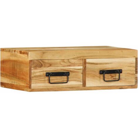 TV-Wandschrank 60x30x19 cm Massivholz Akazie vidaXL