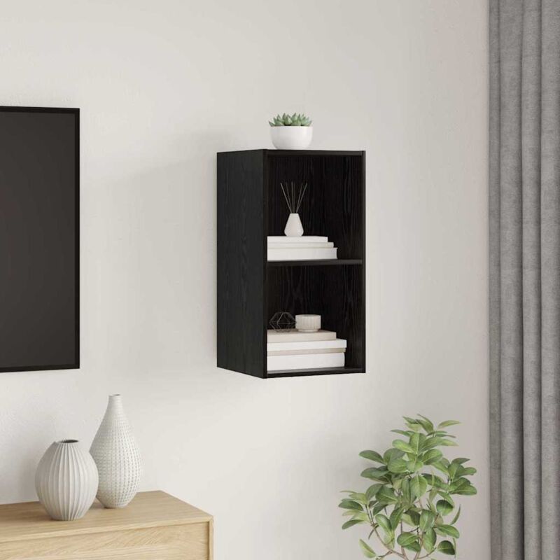 Vidaxl - Tv-schrank Schwarze Eiche 37 X 37 X 72 Cm Holzwerkstoff