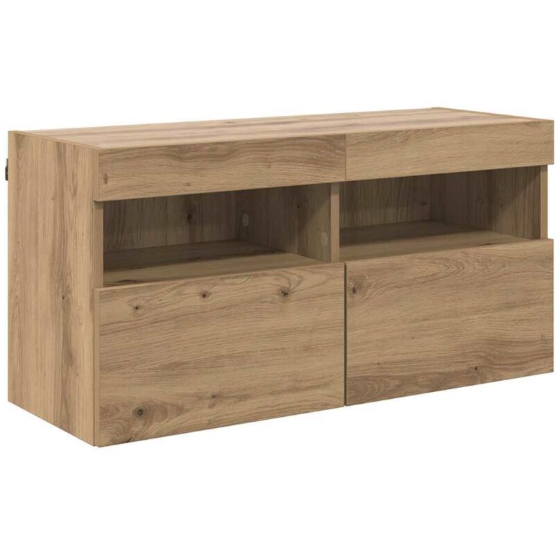 Tv-wandschrank Artisan-eiche 80 X 30 X 40 Cm Holzwerkstoff Vidaxl