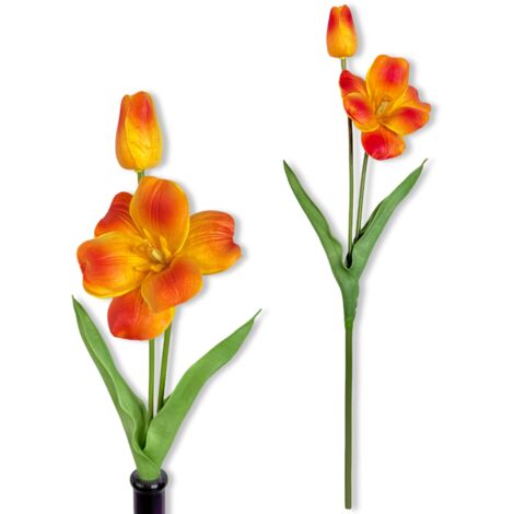 Twig - Tulipe en mousse orange 53 cm