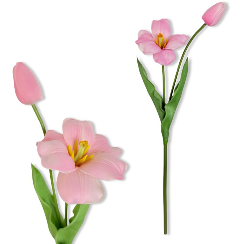 Twig - Tulipe en mousse rose 53 cm