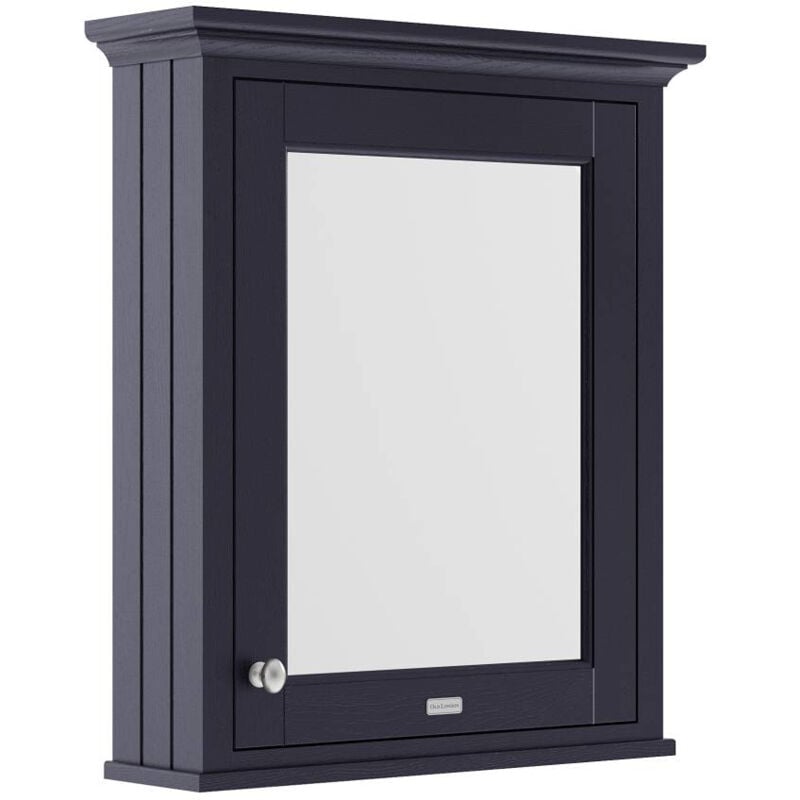 Old London Twilight Blue 600mm Mirror Storage Cabinet - LON314