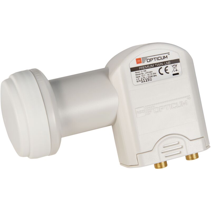 

ETT - Twin LNB Opticum LTP-04H para 2 participantes, compatible con HDTV, 0.3dB