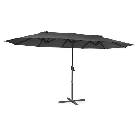 Twin Peaks Parasol polyester UV 50 hydrofuge gris