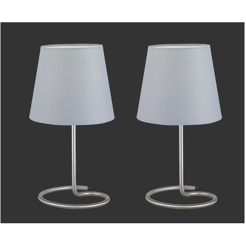 Webmarketpoint - Set Due Lumetti Moderni Nichel