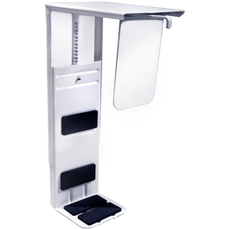 Mm_Unverified_Brand Twinco Twin Line Cpu Halter Weiß Einstellbar Schreibtisch