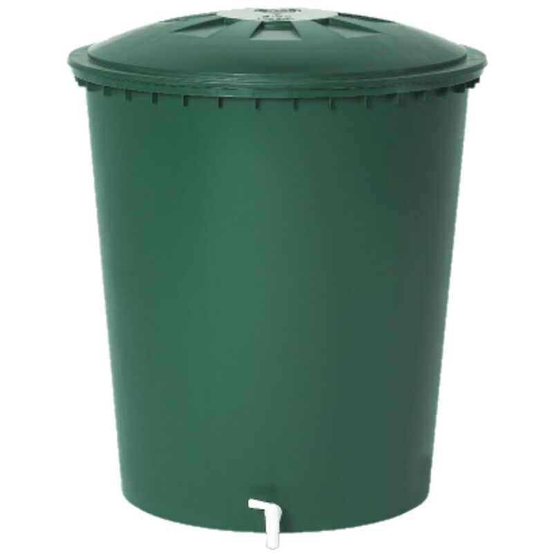 Garantia - Récupérateur d'eau aérien cylindrique 310 l vert -