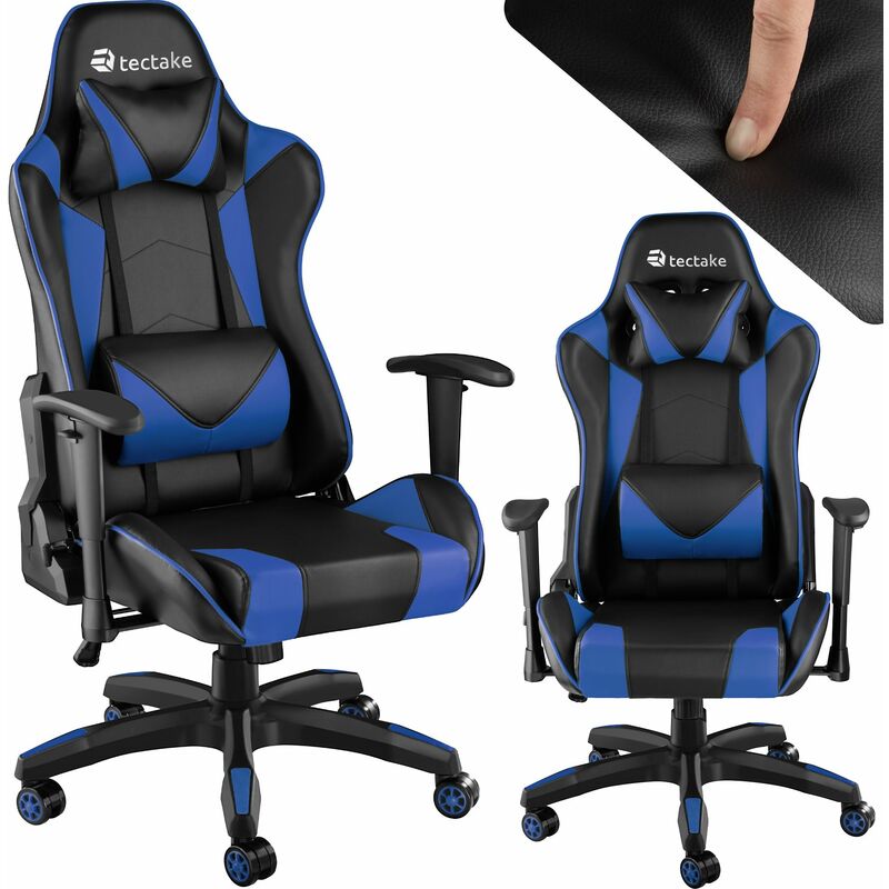 Gaming chair Twink - office chair, desk chair, computer chair - black/blue