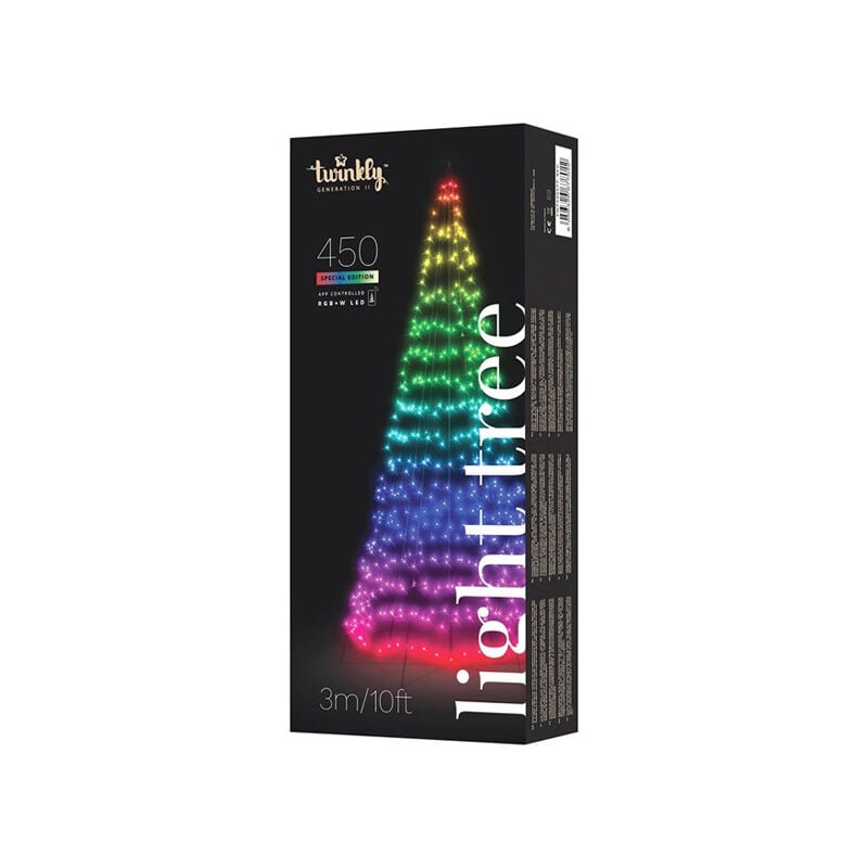 Twinkly - Sapin connecté IP44 3m 450 leds multicolores rgbw light tree