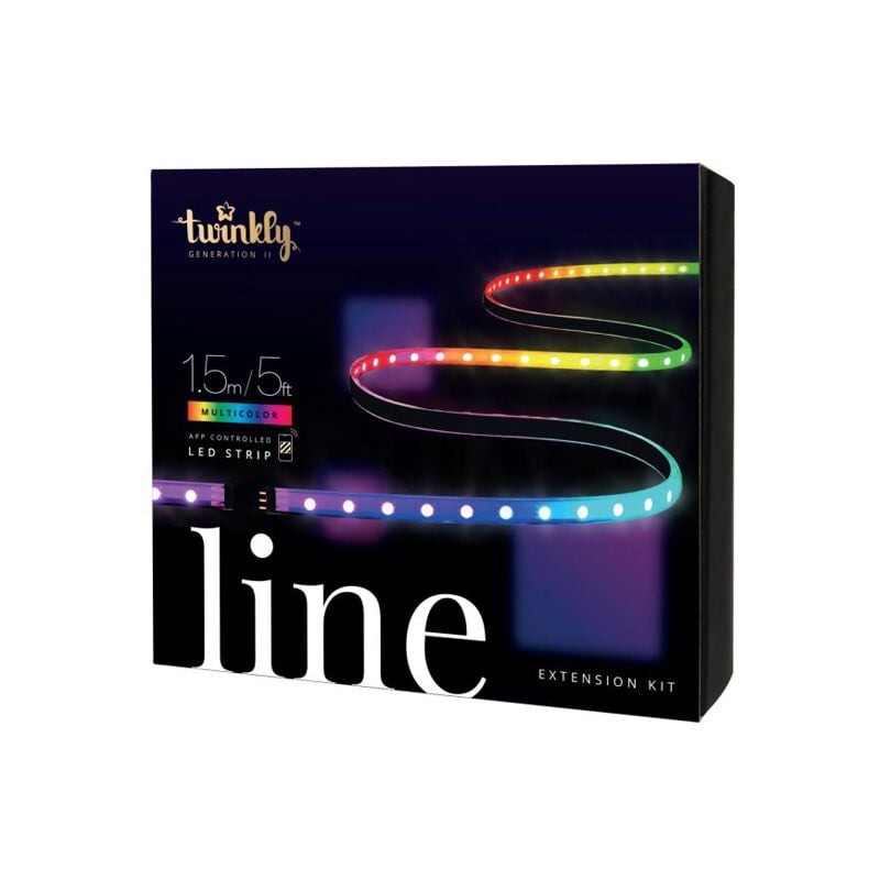 Twinkly - Extension bande noire 1,5m 90 leds multicolores rgb line