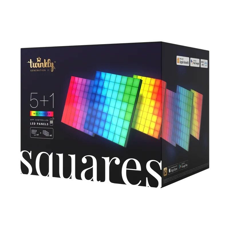 Image of Squares 64 Led rgb bt + WiFi 6 pz - Twinkly