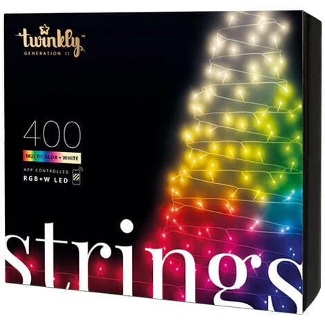 TWINKLY - Twinkly Strings LED-Lichterkette IP44 20M 250 LEDS RGB+W, appgesteuert