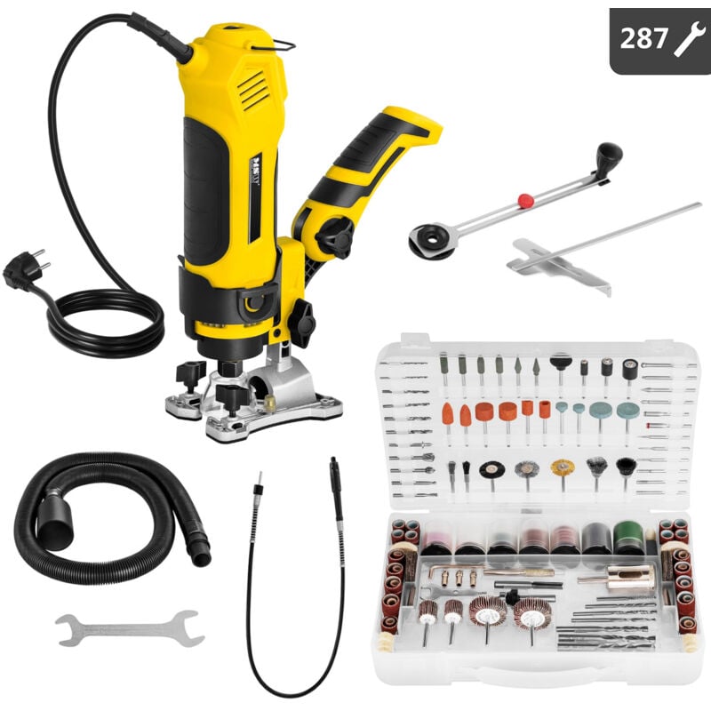 Meuleuse, scie sauteuse, polisseuse, perceuse multifonction, Twist-A-Saw, 287 éléments, 550W