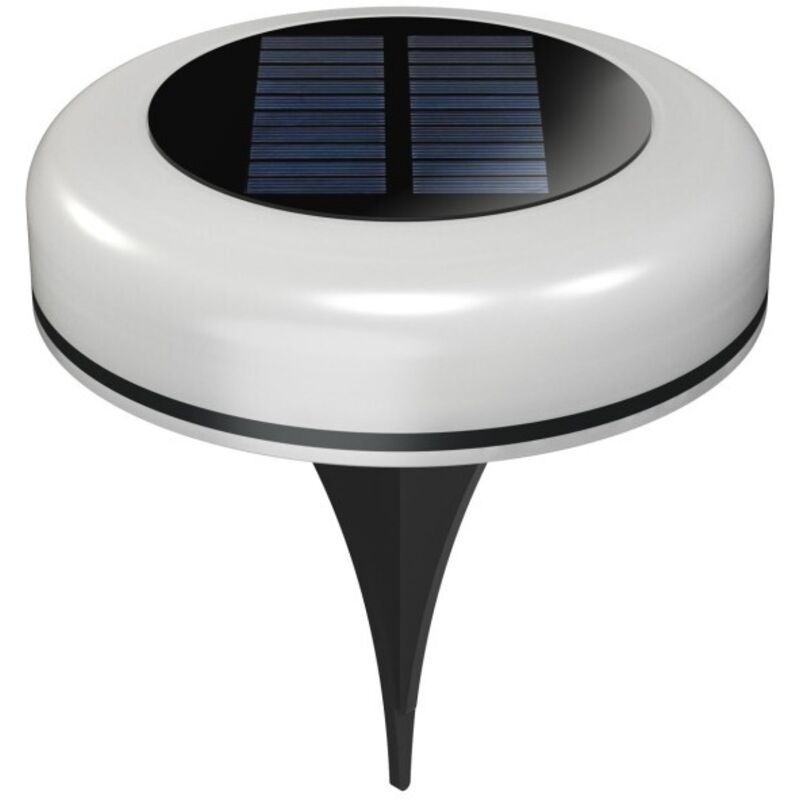 Twist - Lampe solaire d'extérieur LED 1W avec piquet 2700 K/RGB, IP54, angle 180, classe III, ABS noir - Beneito Faure Twist - Lampe solaire d'extérieur LED 1W avec piquet 2700 K/RGB, IP54, angle 180, classe III, ABS noir - Beneito Faure