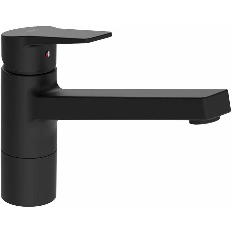Hansa - Twist - Mitigeur d'évier, noir mat 0914228333