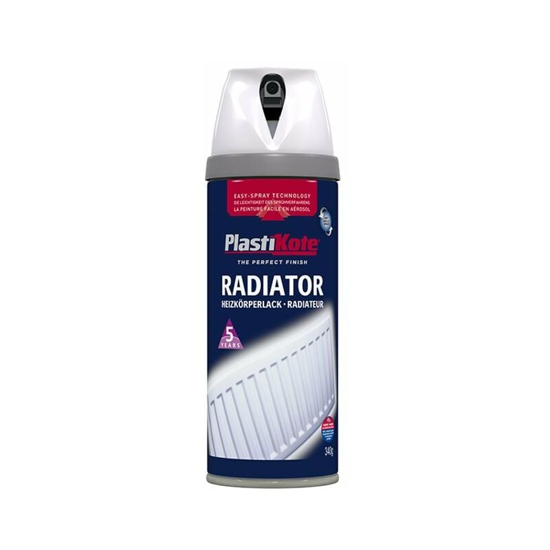 Plastikote - 440.0026100.076 Twist & Spray Radiator Gloss White 400ml PKT26100