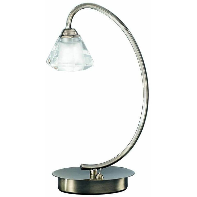 Twista Crystal Bronze Table Lamp 1 Light
