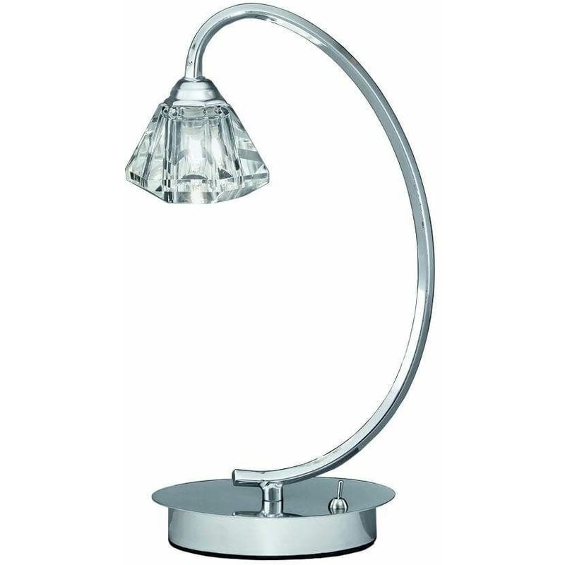Twista Crystal Chrome Table Lamp 1 Light