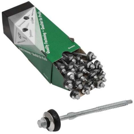 Twistec® Faserzementschraube SW8 6,5x130 mit Bohrspitze für Holz UK, 50 Stck