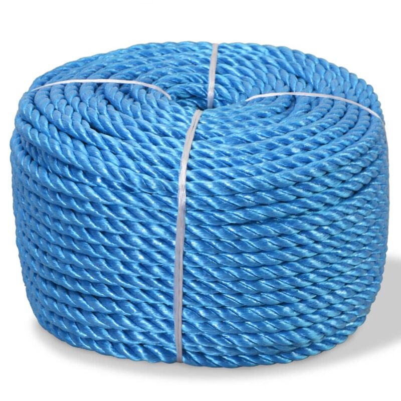 Twisted Rope Polypropylene 14 Mm 250 M Blue Vidaxl