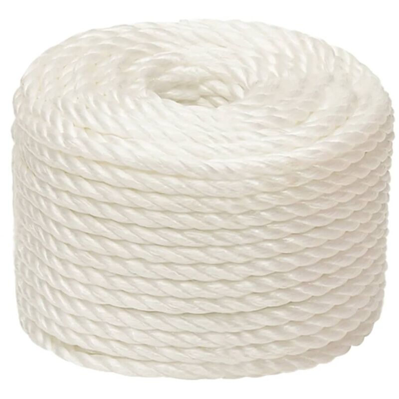 Work Rope White 16 mm 50 m Polypropylene Vidaxl