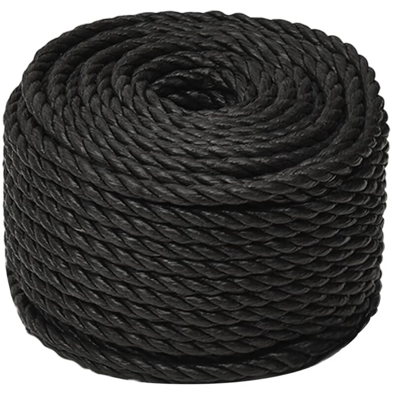 Work Rope Black 12 mm 50 m Polypropylene Vidaxl black