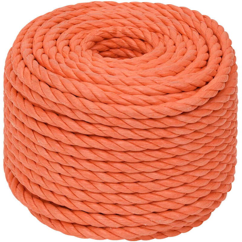 vidaXL Work Rope Orange 24 mm 50 m Polypropylene, Orange
