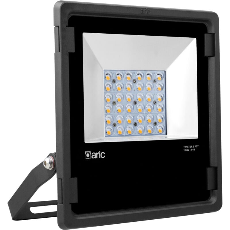 Twister 3 asy Proj.Ext. IP65 IK08 gris led 100W 2400K 10000lm Aric 50873