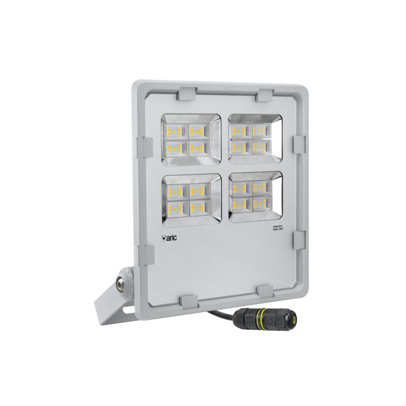 Twister 3 Proj. Ext. IP65 IK08 gris 90° led intégré 200W 3000K 25000lm Aric 50976