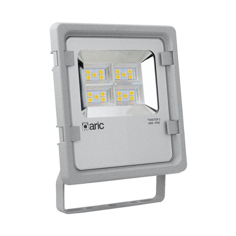 Aric - Projecteur Extérieur Twister 3 led 45W 3000K Gris 50835